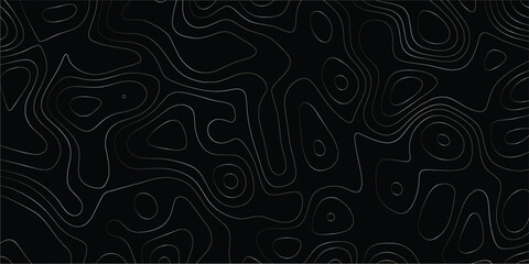 Elevation map design with continuous abstract lines for creative backgrounds

