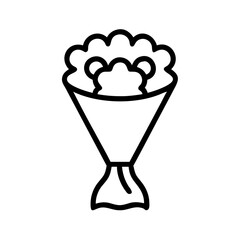 bouquet flat vector