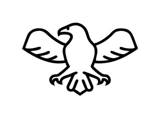 eagle flat vector