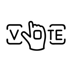 vote flat vector