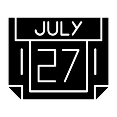 27 July Solid Style Icon