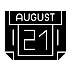 21 August Solid Style Icon