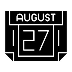27 August Solid Style Icon