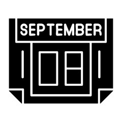 8  September Solid Style Icon