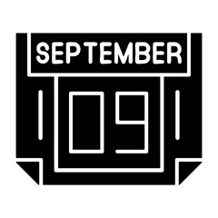 9  September Solid Style Icon