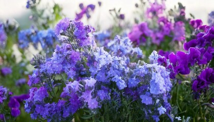Obraz premium 美しい花の背景、いろんな種類の花がたくさん