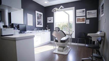 Modern Dental Office Interior, Examination Room