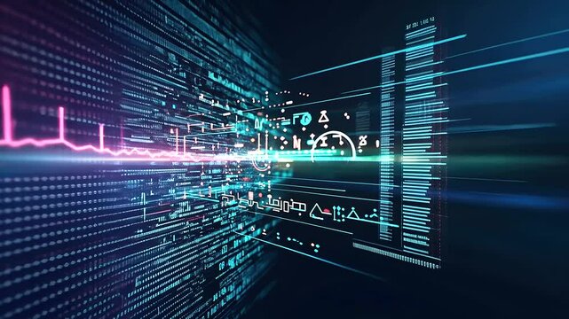 Cutting-edge AI technology streamlining big data analysis for improved efficiency and groundbreaking innovation.