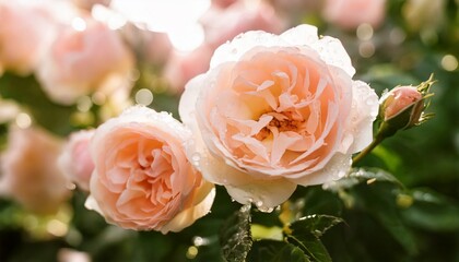 美しいバラの花の風景