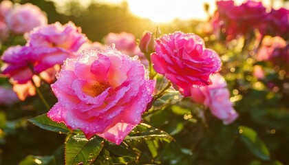 Obraz premium 美しいバラの花の風景