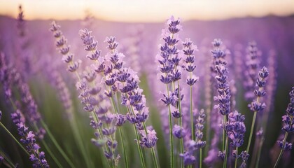 Obraz premium ラベンダーの花の風景、フォトジェニックで美しい花