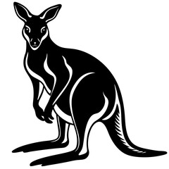 Kangaroo silhouette