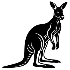 Kangaroo silhouette