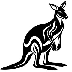 Fototapeta premium Kangaroo silhouette