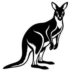 Kangaroo silhouette