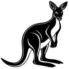 Kangaroo silhouette