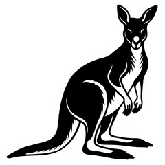 Kangaroo silhouette