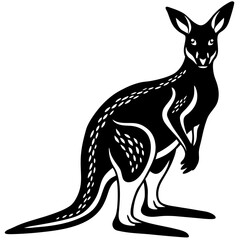 Kangaroo silhouette