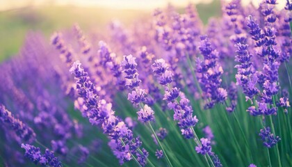 ラベンダーの花の風景、フォトジェニックで美しい花