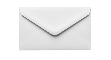 Isolated Plain White Business Envelope for Mailing