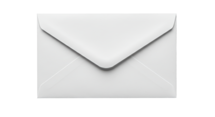 Isolated Plain White Business Envelope for Mailing