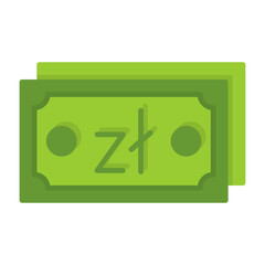 Polish Zloty Note Icon