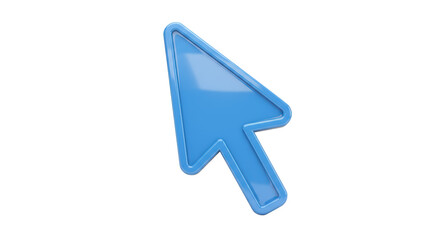 Isolated Blue Computer Mouse Pointer