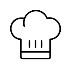 Chef hat vector icon for cooking culinary restaurant menu and chef uniform design element vector illustration