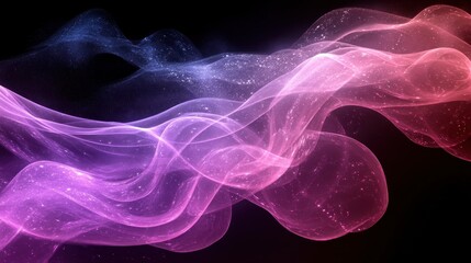 Fototapeta premium Abstract Pink and Blue Cosmic Nebula Swirls