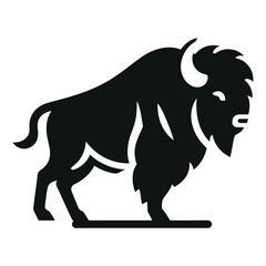 vector illustration of a Bison