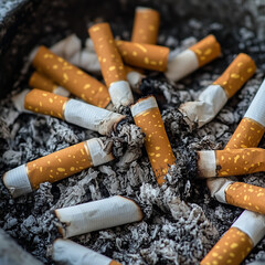 cigarette butts