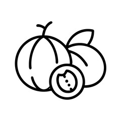 gooseberry flat vector