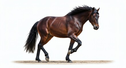 Obraz premium Beautiful Horse, isolated on white background