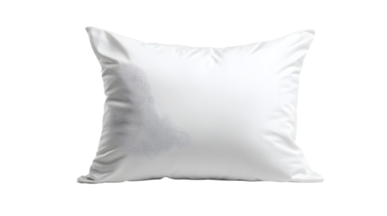  Elegant hotel-style pillow on transparent background