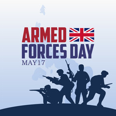 Vector graphic of Armed Forces Day ideal for Armed Forces Day celebration.