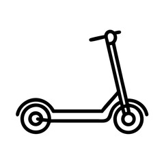 e-scooter flat vector