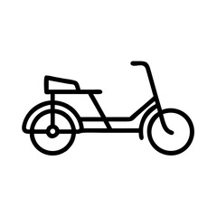 Fototapeta premium rickshaw flat vector