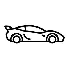 super-car flat vector