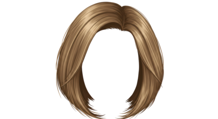 Isolated Short Layered Blonde Hairstyle Wig