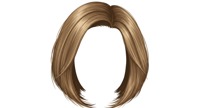 Isolated Short Layered Blonde Hairstyle Wig