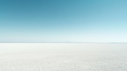 Fototapeta premium A vast blue sky with no clouds, stretching endlessly over the horizon