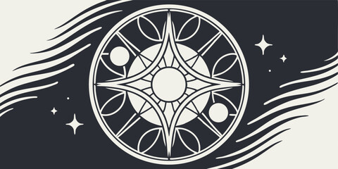 Cosmic Star Motif Vector Art: Celestial Design Elements for Your Projects