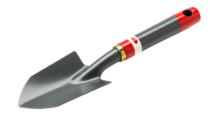 Isolated Metal Hand Trowel with Wooden Handle