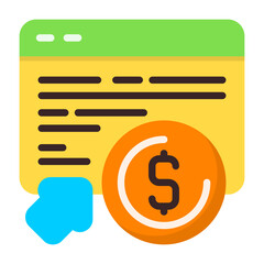 PPC Advertising Flat Icon