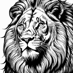 lion head vector art for graphic design