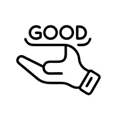 good-assistance flat vector