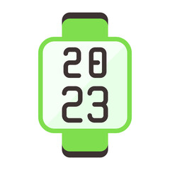 Digital Watch Flat Icon
