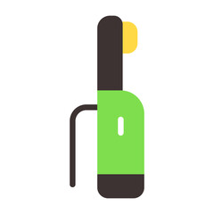 Electric Toothbrush Flat Icon