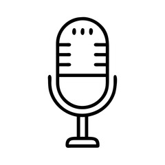 microphone flat vector
