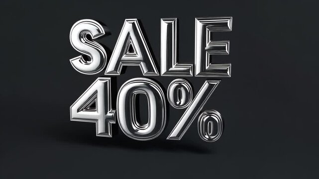 Exciting promotional event features a significant discount of 40 percent on various items. Perfect opportunity to grab quality products at a lower price